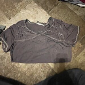 Maurices Charcoal Short Sleeve Tee